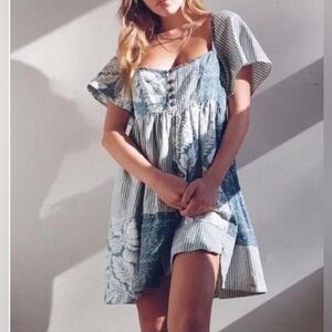Urban Outfitters Patchwork Babydoll Dress